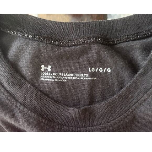 Under Armour Black/Hot Pink Muscle Sleeveless Tee Womens Size L - Picture 3 of 6